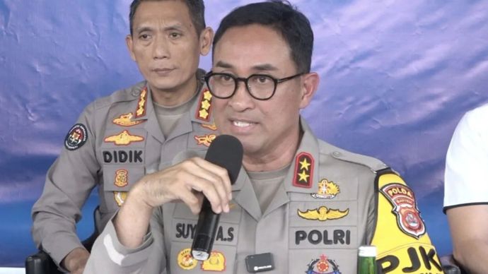 Kapolda Banten Irjen Pol Suyudi Ario Seto di Markas Koarmada TNI AL, Jakarta, Senin 6 Januari 2025.