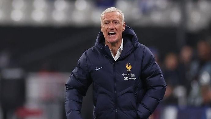 Pelatih tim nasional Prancis, Didier Deschamps.