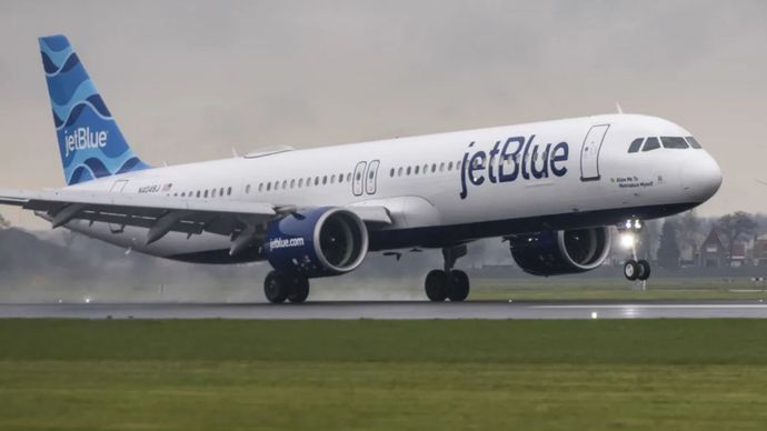 Pesawat JetBlue <b>(RNZ News)</b>