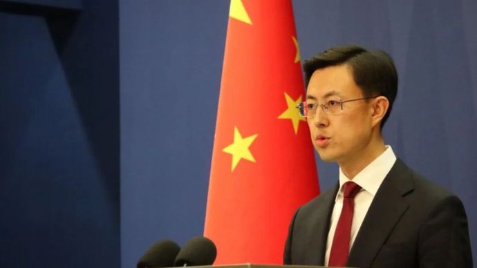 Juru Bicara Kementerian Luar Negeri Guo Jiakun dalam konferensi pers di Beijing pada Selasa (7/1/2025).