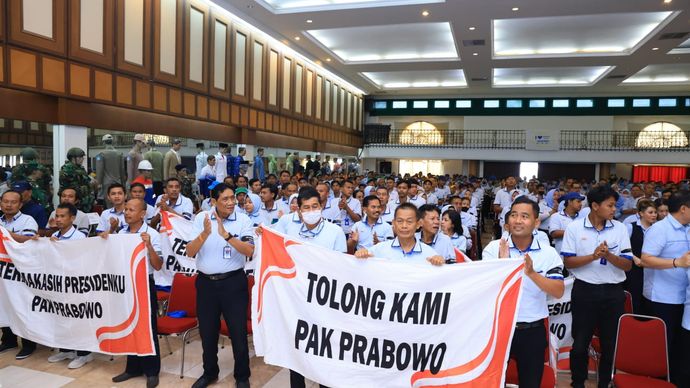 Wakil Menteri Ketenagakerjaan (Wamenaker) Immanuel Ebenezer Gerungan meminta manajemen PT Sri Rejeki Isman Tbk (Sritex) untuk memastikan tidak ada pemutusan hubungan kerja (PHK) terkait putusan pailit/Ist