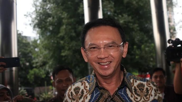 Basuki Tjahaja Purnama alias Ahok saat mendatangi KPK. (Antara) 