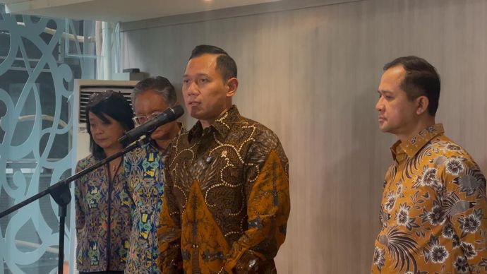 Menteri Koordinator Bidang Infrastruktur dan Pembangunan Kewilayahan Agus Harimurti Yudhoyono (AHY) (Ntvnews.id-Muslimin Trisyuliono).