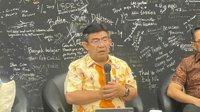 Direktur Komunikasi dan Bimbingan Pengguna Jasa DJBC Nirwala Dwi Heryanto