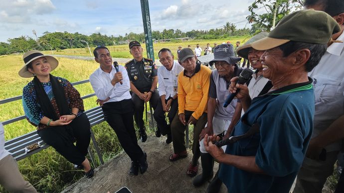 Ketua Komisi IV DPR RI, Siti Hediati Hariyadi atau yang akrab disapa Titiek Soeharto dan Menteri Pertanian Andi Amran Sulaiman/Ist