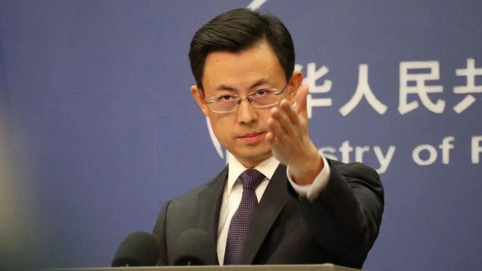 Juru Bicara Kementerian Luar Negeri China Guo Jiakun dalam konferensi pers di Beijing, Kamis (16/1/2025). 