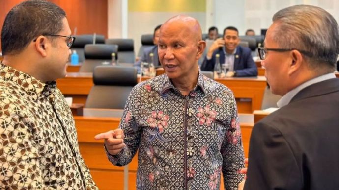 Ketua Dewan Pimpinan Pusat (DPP) PDI Perjuangan Said Abdullah (tengah).