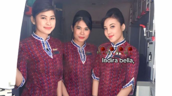 Indira (kanan) salah satu korban kebakaran Glodok Plaza