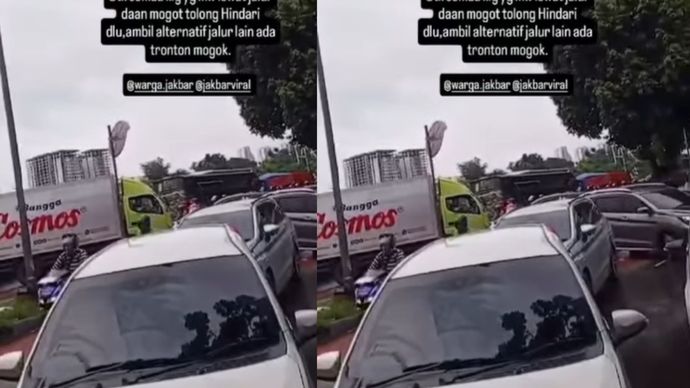 kemacetan berjam-jam di cengkareng