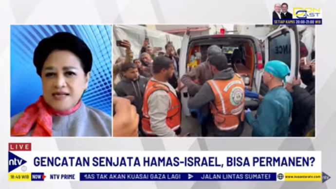 Pakar Militer dan Hubungan Internasional Connie Rahakundini Bakrie dalam Dialog NTV Prime di Nusantara TV