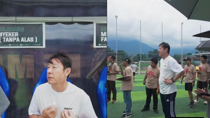 Shin Tae-yong tampak sibuk menjalani syuting. <b>(Instagram)</b>