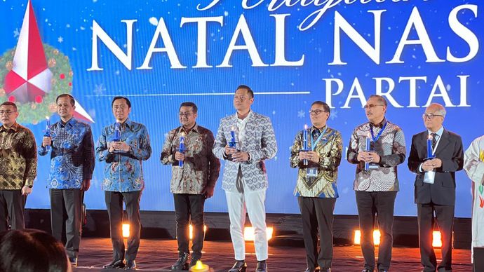 Perayaan Natal Nasional Partai Demokrat 2024. 