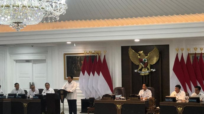 Rapat Kabinet Pemerintahan Prabowo-Gibran di Istana Negara