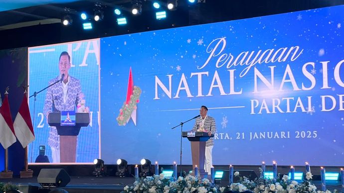 Perayaan Natal Nasional Partai Demokrat 2024. 