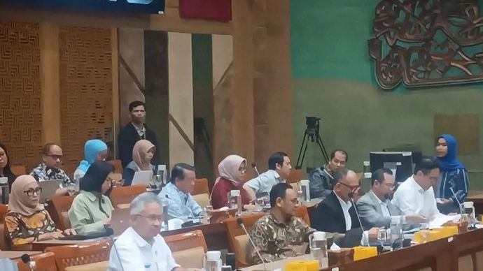 Rapat kerja Komisi X DPR RI dengan Mendiktisaintek Satryo Soemantri Brodjonegoro. (Antara) 