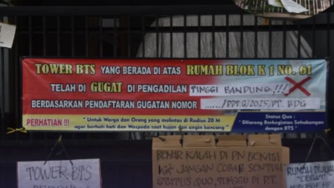 gegara tower BTS,  warga pilih jual rumah