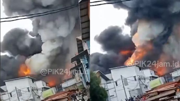 Kebakaran di Pergudangan Dadap Tangerang