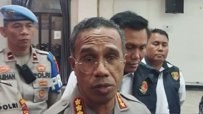 Kapolres Metro Jakarta Timur Komisaris Besar Polisi Nicolas Ary Lilipaly di Polres Metro Jakarta Timur, Senin (3/2/2025).