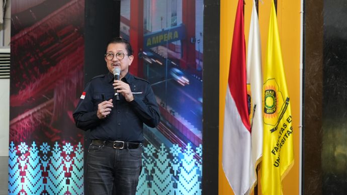 Presiden Direktur PT Freeport Indonesia (PTFI) Tony Wenas menekankan Indonesia sudah dipandang sebagai pemain Utama pertambangan dunia saat menyampaikan Kuliah Umum di Universitas Sriwijaya (UNSRI) bertajuk  <b>(Dok: NTVNews.id)</b>