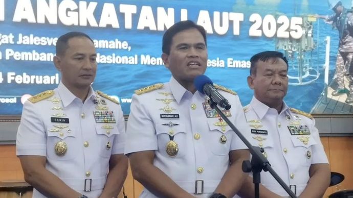 Kepala Staf TNI AL Laksamana TNI Muhammad Ali  <b>(Antara/ Bagus Ahmad Rizaldi)</b>