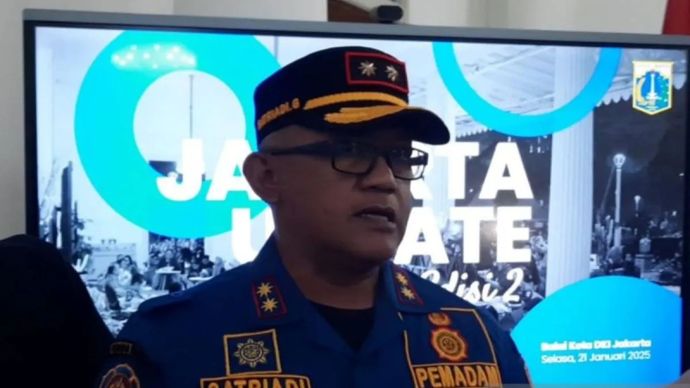 Pelaksana Tugas (Plt) Kepala Dinas Penanggulangan Kebakaran dan Penyelamatan (Gulkarmat) DKI Jakarta Satriadi Gunawan 