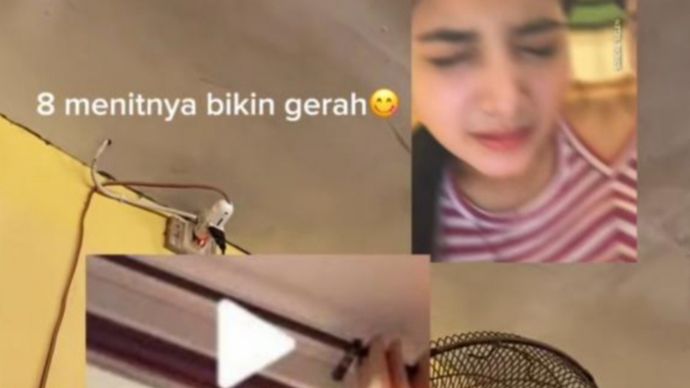 Tangkapan layar video diduga mirip Bulan Sutena  <b>(TikTok)</b>