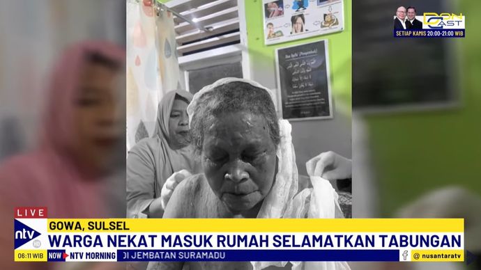 Salah seorang korban mengalami luka bakar di kaki dan kepala setelah kembali ke dalam rumah untuk menyelamatkan uang sebesar Rp40 juta.