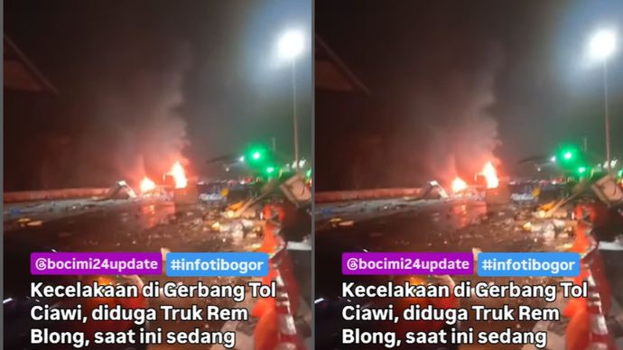 kecelakaan maut gerbang tol ciawi