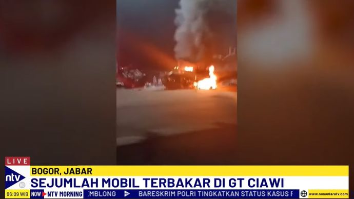 Kecelakaan maut di Tol Jagorawi tepatnya di depan gerbang Tol Ciawi 2 KM 41, Bogor Utara, Kota Bogor, Jawa Barat, pada Selasa (4/2/2025).