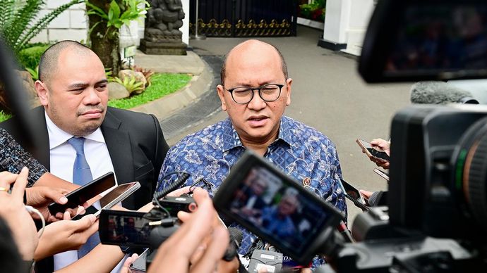 Menteri Investasi dan Hilirisasi/Kepala BKPM Rosan Roeslani di Istana Merdeka