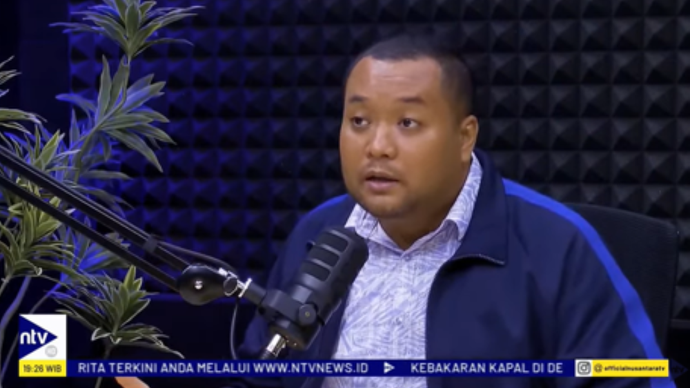 Direktur Riset &amp; Komunikasi Lembaga Survei KedaiKOPI Ibnu Dwi Cahyo dalam acara DPO di NTVNews.id