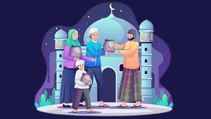 Ilustrasi Berbagi di bulan Ramadhan