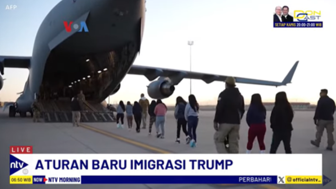 Ribuan warga negara asing yang masuk secara ilegal dideportasi Pemerintah Amerika Serikat