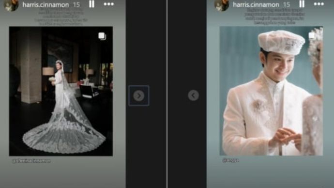 Postingan Harris Cinnamon soal sikap Angga Yunanda saat minta restu <b>(Instagram )</b>