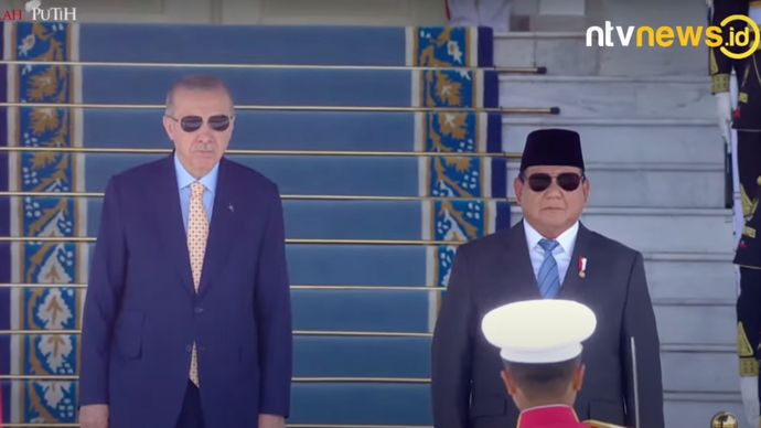 Presiden RI Prabowo Subianto dan Presiden Turki Recep Tayyip Erdogan.