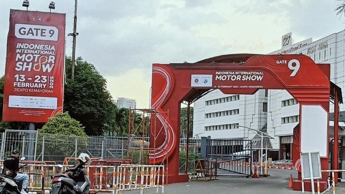 IIMS merupakan salah satu pameran otomotif terbesar di Indonesia yang diselenggarakan oleh PT Dyandra Promosindo. (Foto: Adiantoro/NTV)