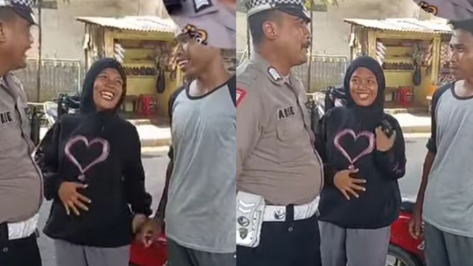 Ibu Hamil di Pamanukan nyidam ingin ditilang polisi