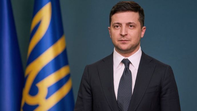 Foto Presiden Ukraina Volodymyr Zelenskyy