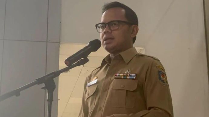 Wamendagri Bima Arya Sugiarto dalam konferensi pers di Kantor Kemendagri, Jakarta, Senin (17/2/2025). 