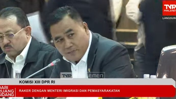 Anggota Komisi XIII DPR RI Edison Sitorus. (YouTube) 