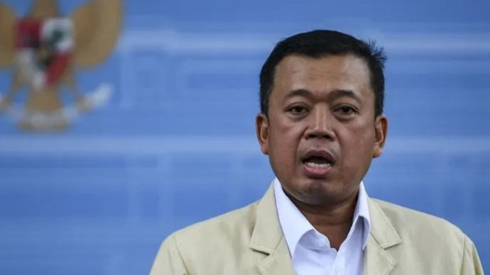 Menteri ATR/Kepala BPN Nusron Wahid memberikan keterangan pers usai mengikuti rapat