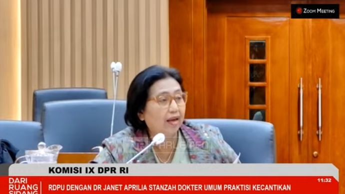 Anggota Komisi IX DPR RI Irma Suryani Chaniago. (YouTube) 