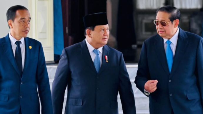 Presiden Prabowo bersama SBY dan Jokowi