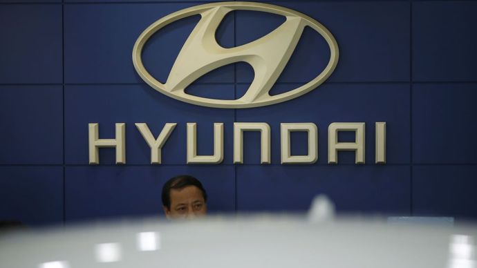 Ilustrasi. Logo Hyundai. (Foto: Reuters)