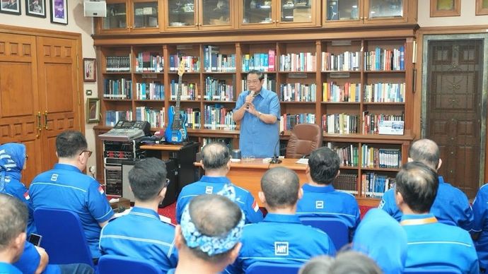 Ketua Majelis Tinggi Partai Demokrat Susilo Bambang Yudhoyono (SBY). 