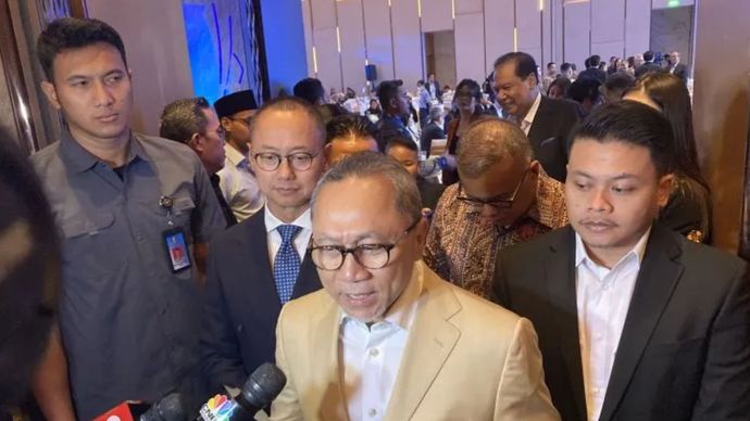 Menteri Koordinator (Menko) Bidang Pangan Zulkifli Hasan saat ditemui dalam kegiatan CNBC Indonesia Economic Outlook 2025 