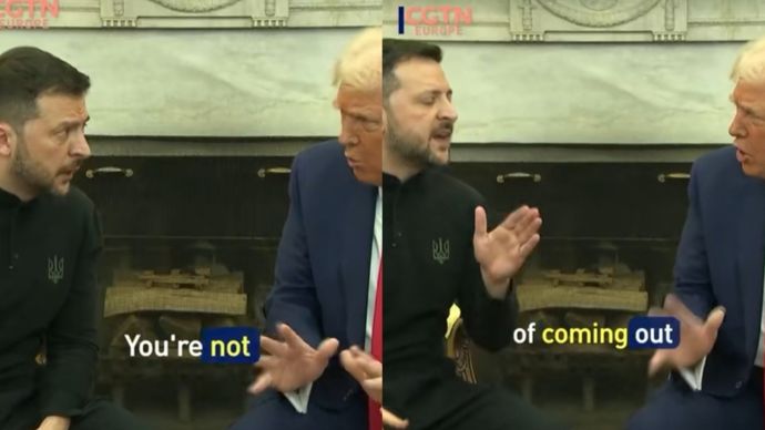 Trump, Zelensky 