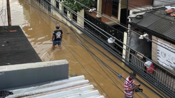 Banjir di Pejaten Timur Jakarta