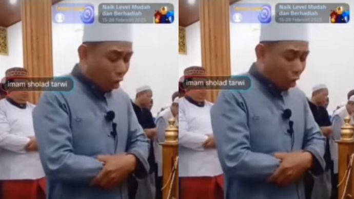 Imam Sholat Tarawih Sambil Live Streming di TikTok