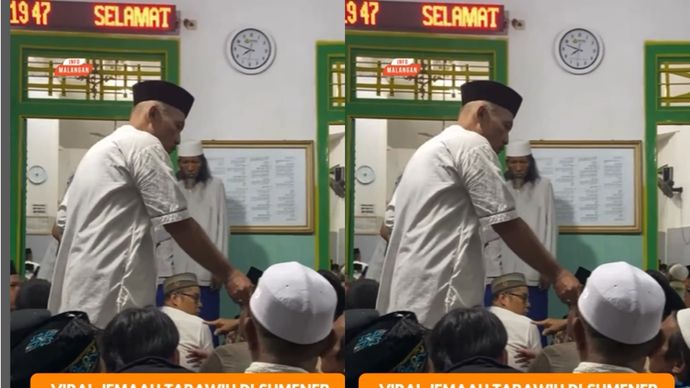 Salat Taraweh di Sumenep, Jemaah Dapat Uang Rp300 Ribu